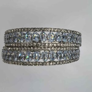 2 Pieces teddy amreican bangles set for women 28 size-মহিলাদের জন্য ২-পিস টেডি অ্যামেরিকান বালা সেট, পার্টি, বিয়ে ও উৎসবের জন্য।