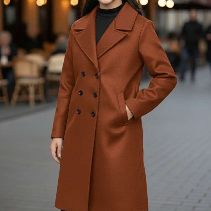 Classic Wool Blend Girls Over Coat-ক্লাসিক উল ব্লেন্ড গার্লস over কোট - Image 5