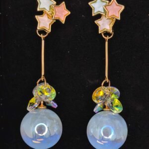 Fashion jewelry planet drop earings-পার্টি, বিয়ে ও উৎসবে স্টাইল বাড়ানোর মহিলাদের ফ্যাশন প্ল্যানেট ড্রপ ইয়াররিংস