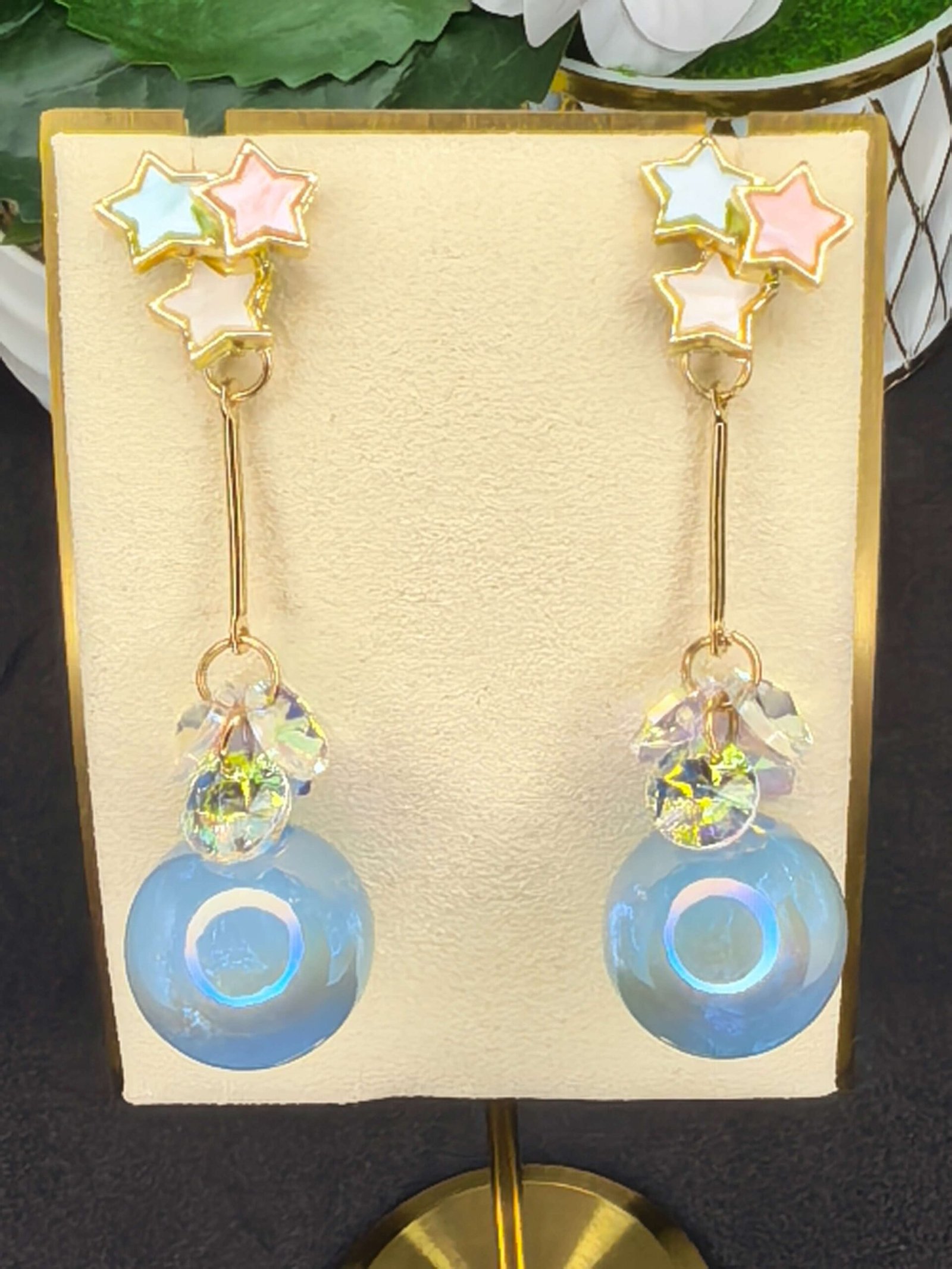 Fashion jewelry planet drop earings-পার্টি, বিয়ে ও উৎসবে স্টাইল বাড়ানোর মহিলাদের ফ্যাশন প্ল্যানেট ড্রপ ইয়াররিংস - Image 6