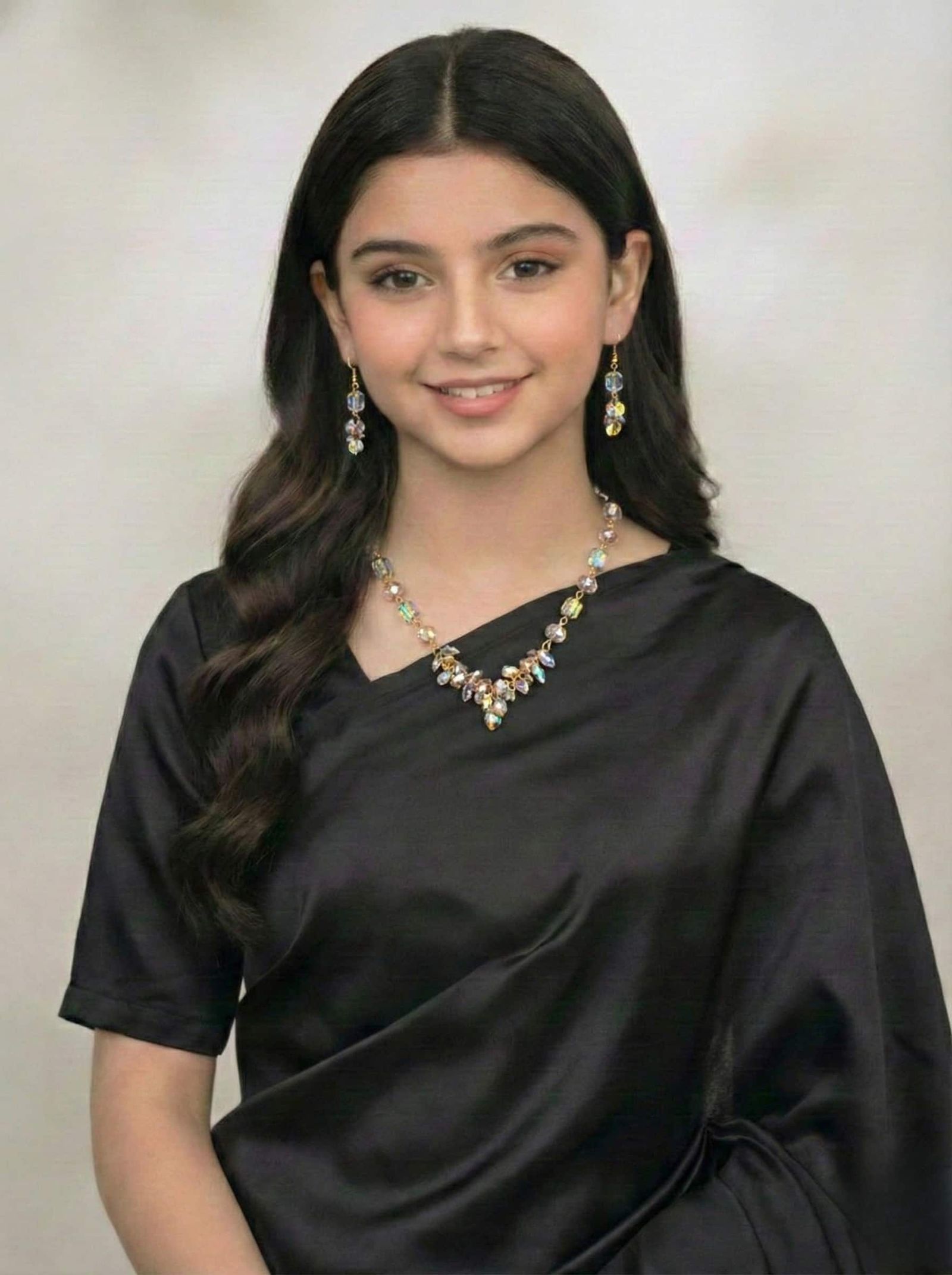 Pink and Clear Glass Beaded Fashion Mala | মহিলাদের পিংক ও ক্লিয়ার গ্লাস বীডেড মালা সেট পার্টি ও উৎসবের জন্য - Image 2