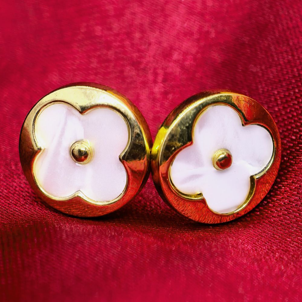 gold plated 3 set earrings combo for women