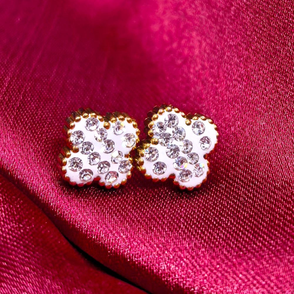 gold plated 3 set earrings combo for women