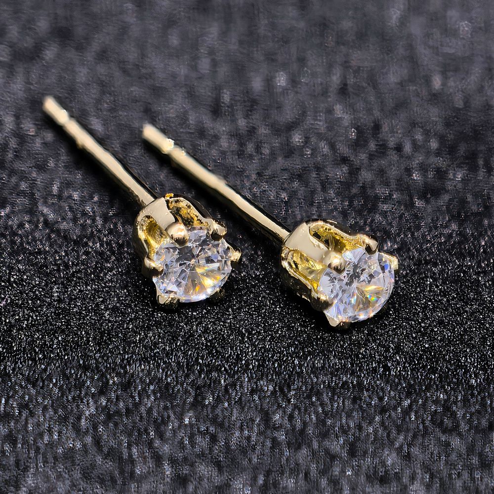 Gold plated 3set earings combo | মহিলাদের স্টাইলিশ স্টাড ও ঝুলন্ত ইয়াররিং সেট - Image 3