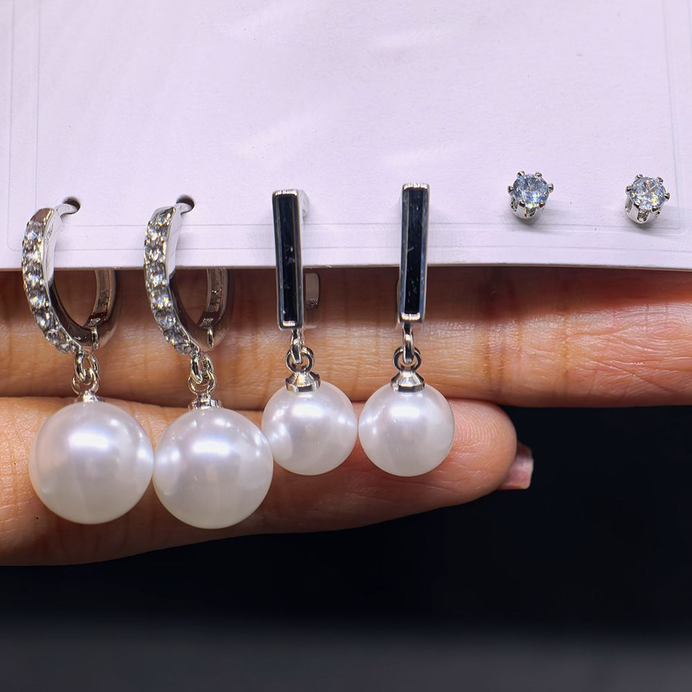 Gold & Silver Plated 3 Set Earrings Combo – মহিলাদের জন্য ৩ জোড়া প্রিমিয়াম ইয়ারিং কম্বো সেট - Image 2