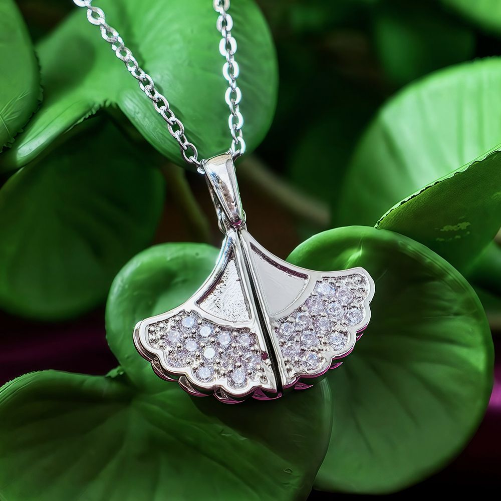 Silver double-layer stainless steel butterfly pendant necklace – প্রিমিয়াম স্টেইনলেস স্টিল বাটারফ্লাই পেনডেন্ট নেকলেস - Image 3