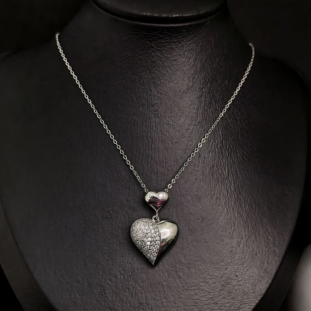 Stainless Steel With Gold Plated Heart Locket Urn Necklace – মহিলাদের জন্য প্রিমিয়াম হার্ট লকেট নেকলেস কালেকশন - Image 6