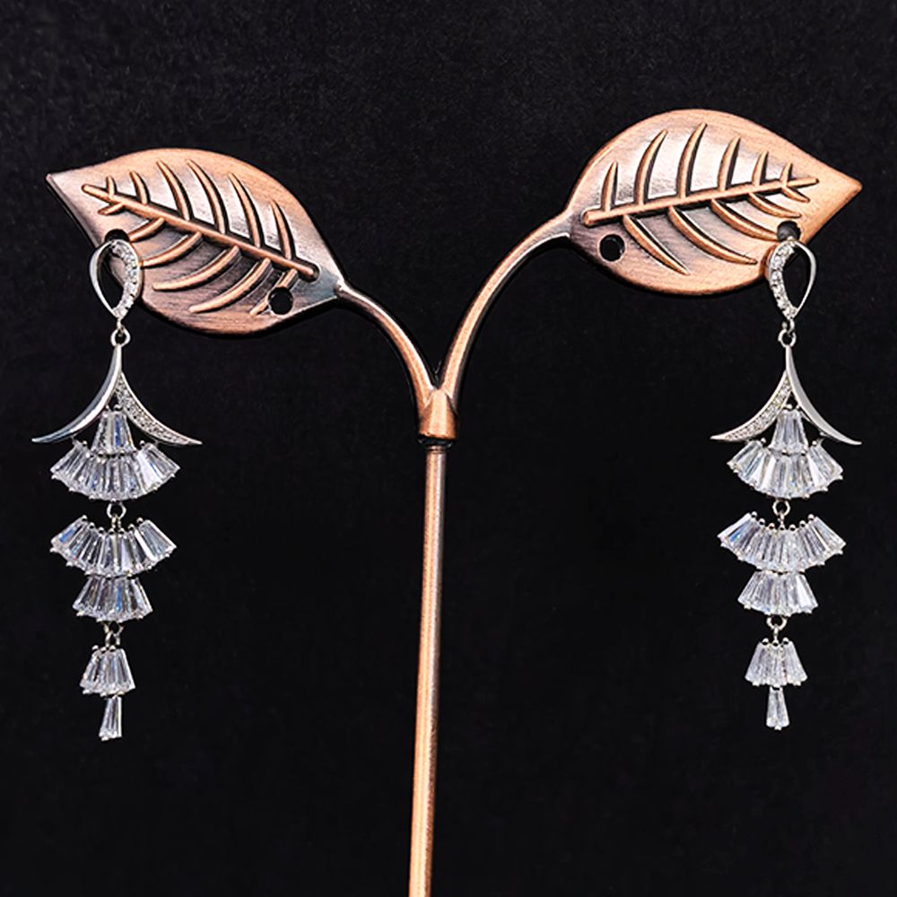 Multi-Layer Triangle Dangle Earrings for Women | মহিলাদের পার্টি ও ফ্যাশন জন্য স্টাইলিশ মাল্টি-লেয়ার ট্রায়াঙ্গেল ইয়াররিং - Image 5