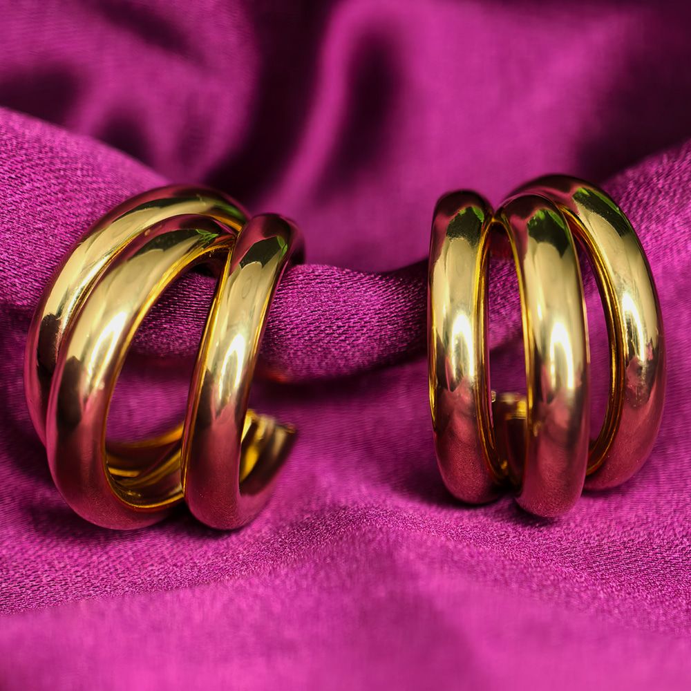 Six Pair Earrings in One Combo – মহিলাদের জন্য ৬ জোড়া ফ্যাশন ইয়ারিং কম্বো সেট - Image 10