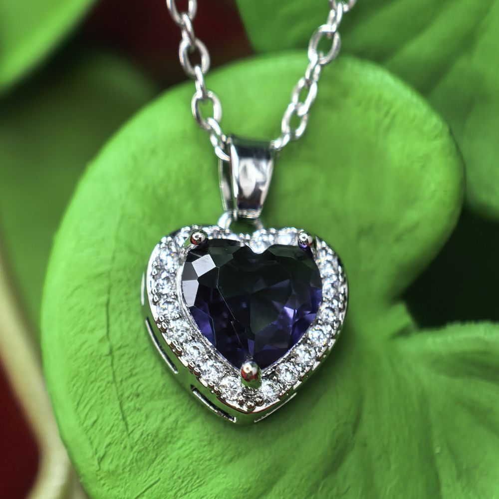 Heart Shape Stone Fashion Necklace Set For Women – মহিলাদের জন্য রোমান্টিক হার্ট শেপ স্টোনে তৈরি আকর্ষণীয় ফ্যাশন নেকলেস সেট - Image 14