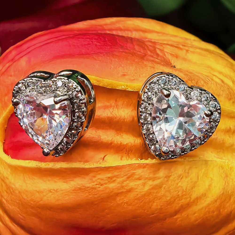 Heart Shape Stone Fashion Necklace Set For Women – মহিলাদের জন্য রোমান্টিক হার্ট শেপ স্টোনে তৈরি আকর্ষণীয় ফ্যাশন নেকলেস সেট - Image 5