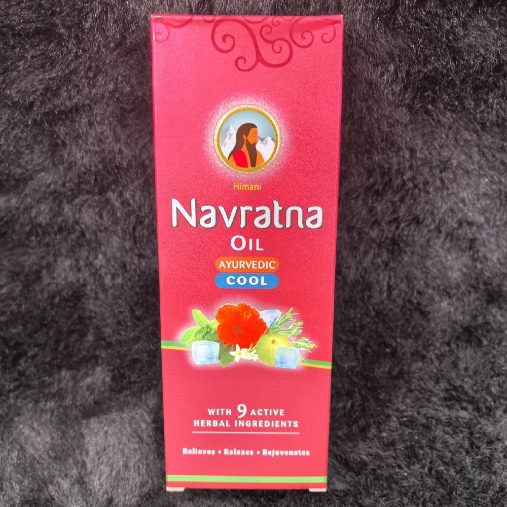Himani Navratna Ayurvedic Cool Hair Oil Box 9 Active Herbal Ingredients