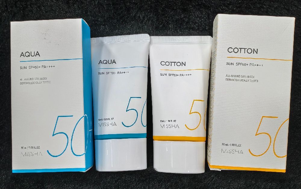 MISSHA Aqua Cotton Sun SPF50+ PA++++ Protective Sunscreen Cream 50ml