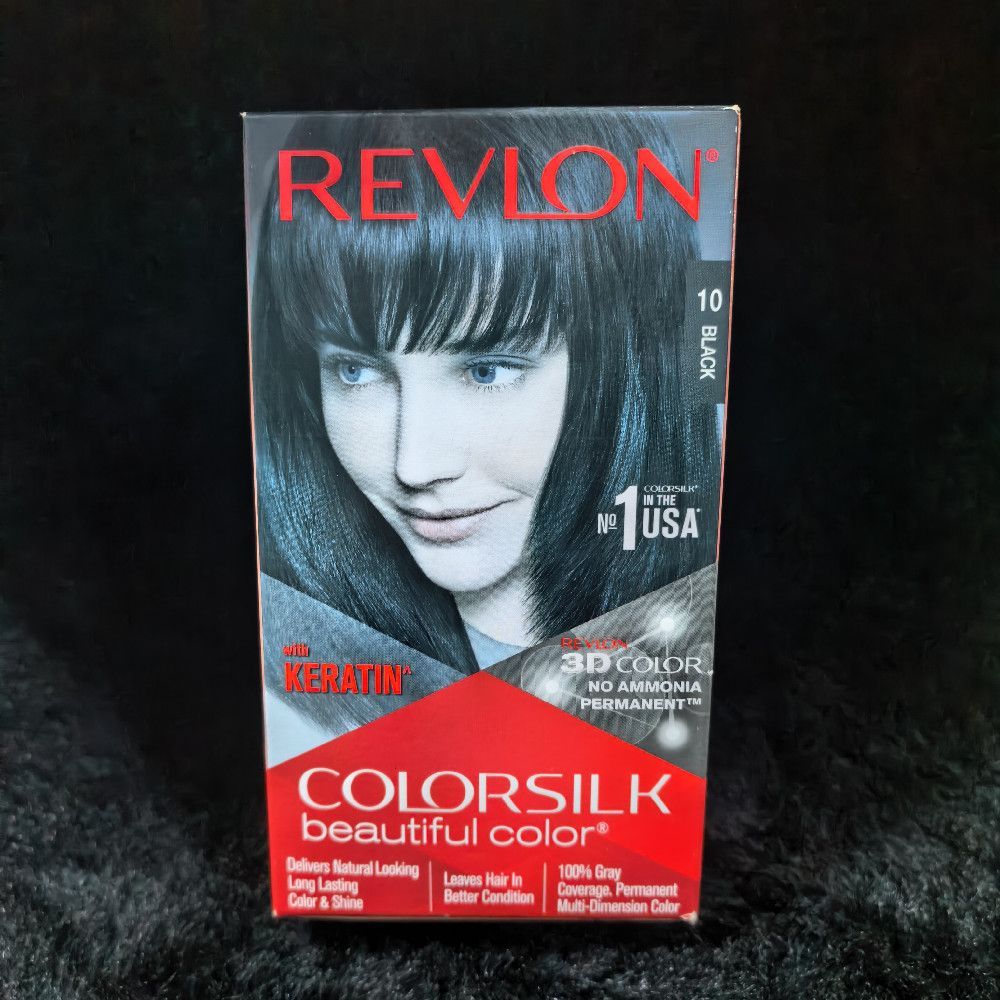 Revlon Colorsilk Hair Colour Shade 10 Black with Keratin