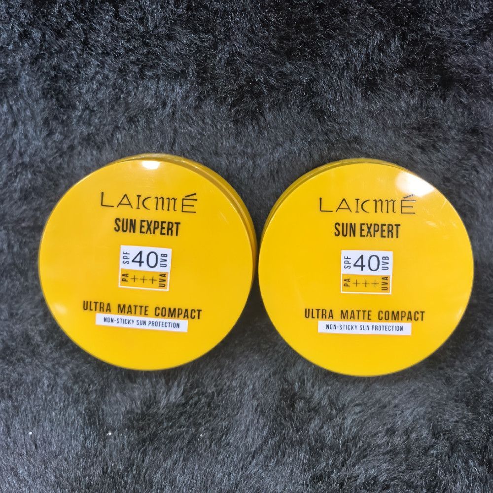 Lakmé Sun Expert Ultra Matte Compact SPF 40 PA++++ Yellow White