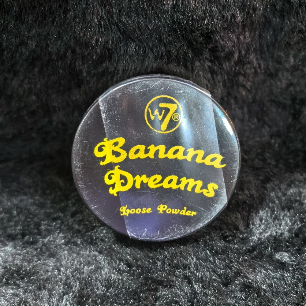 W7 Banana Dreams Loose Powder Face Makeup in Plastic Pot