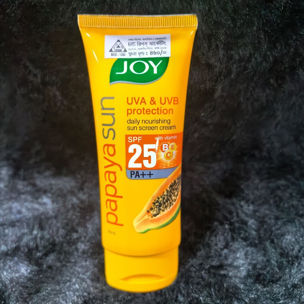 Joy Papaya Sun Daily Nourishing Sunscreen Cream SPF 25 PA++
