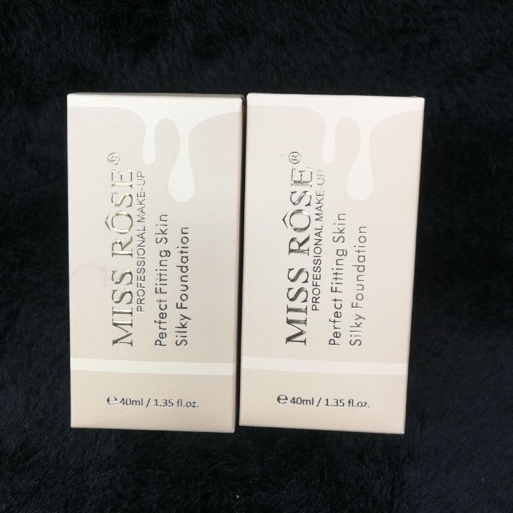 Miss Rose Silky Foundation 40ml Beige White Gold Cardboard Pack