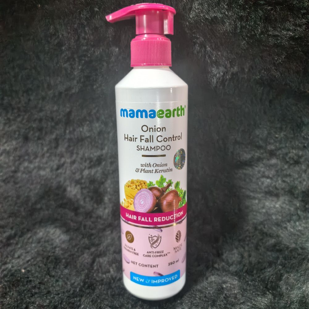 Mamaearth Onion Hair Fall Control Shampoo With Plant Keratin Care