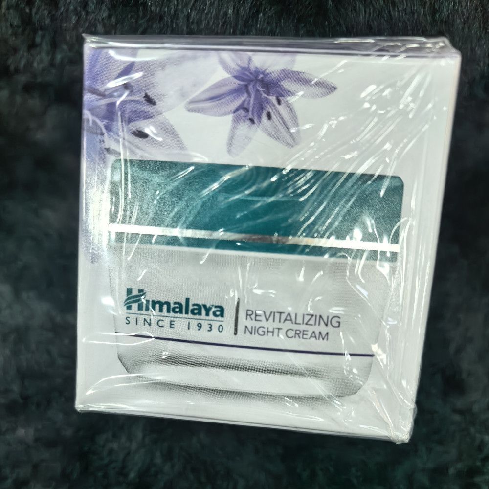Himalaya Revitalizing Night Cream in Floral Cardboard Packaging
