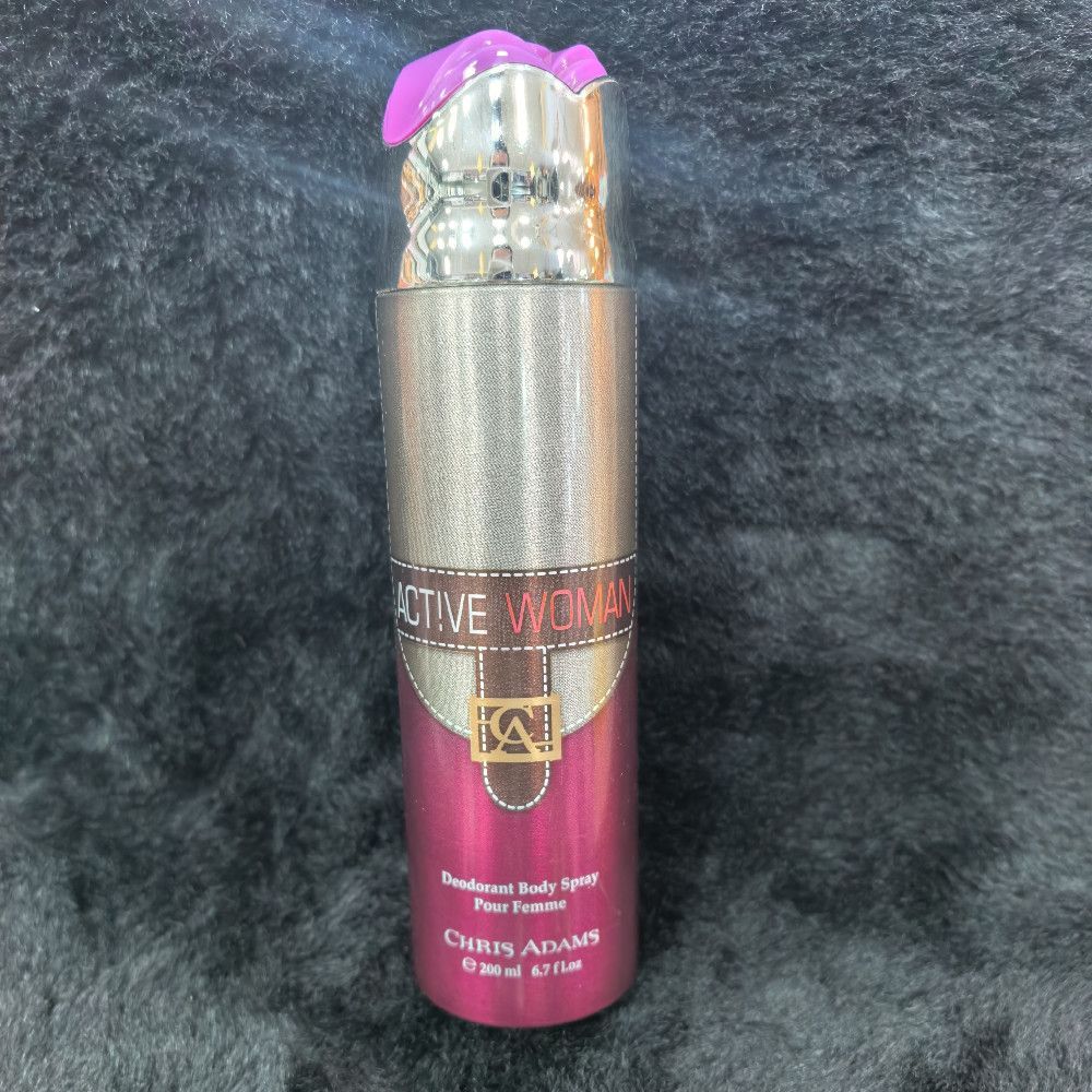 Chris Adams Active Woman Deodorant Body Spray for Women 200ml