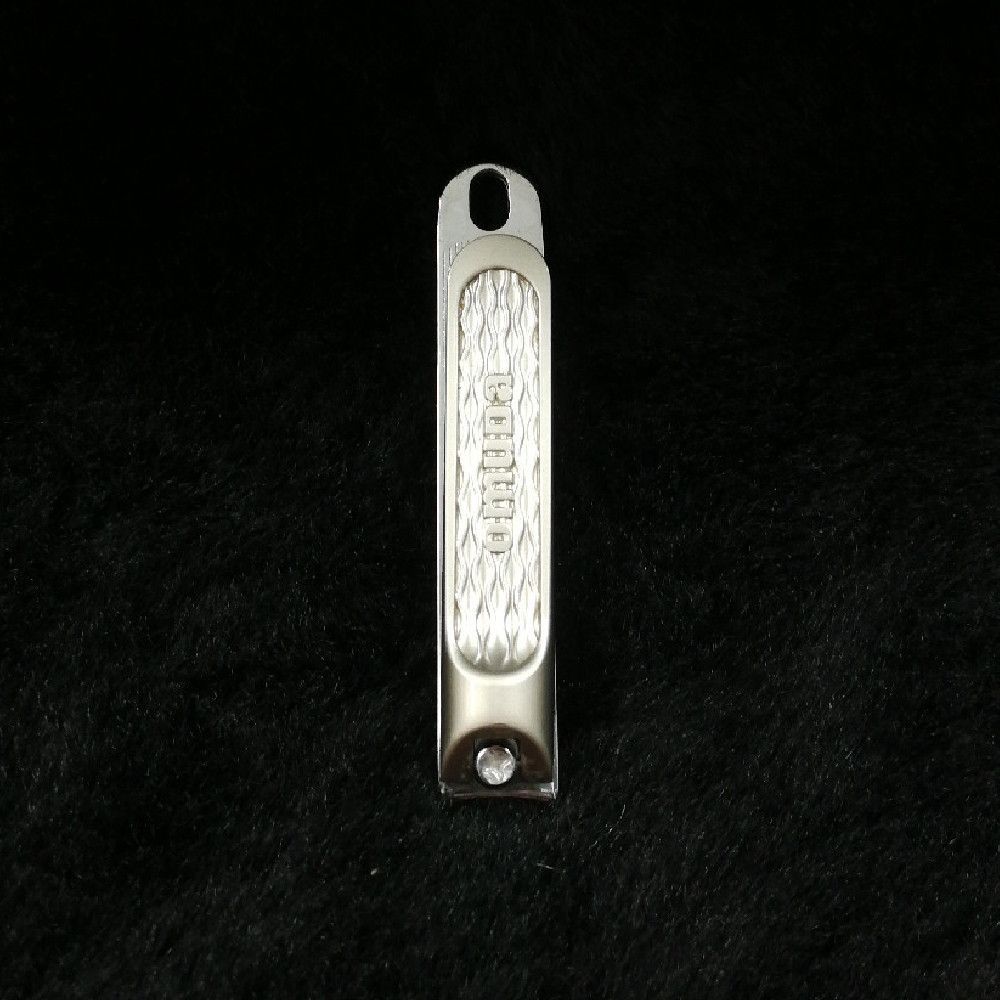 BEMBO Silver Textured Metal Nail Clipper for Precise Manicure