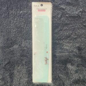 Mint Green & White Plastic Comb for Everyday Hair Styling Use