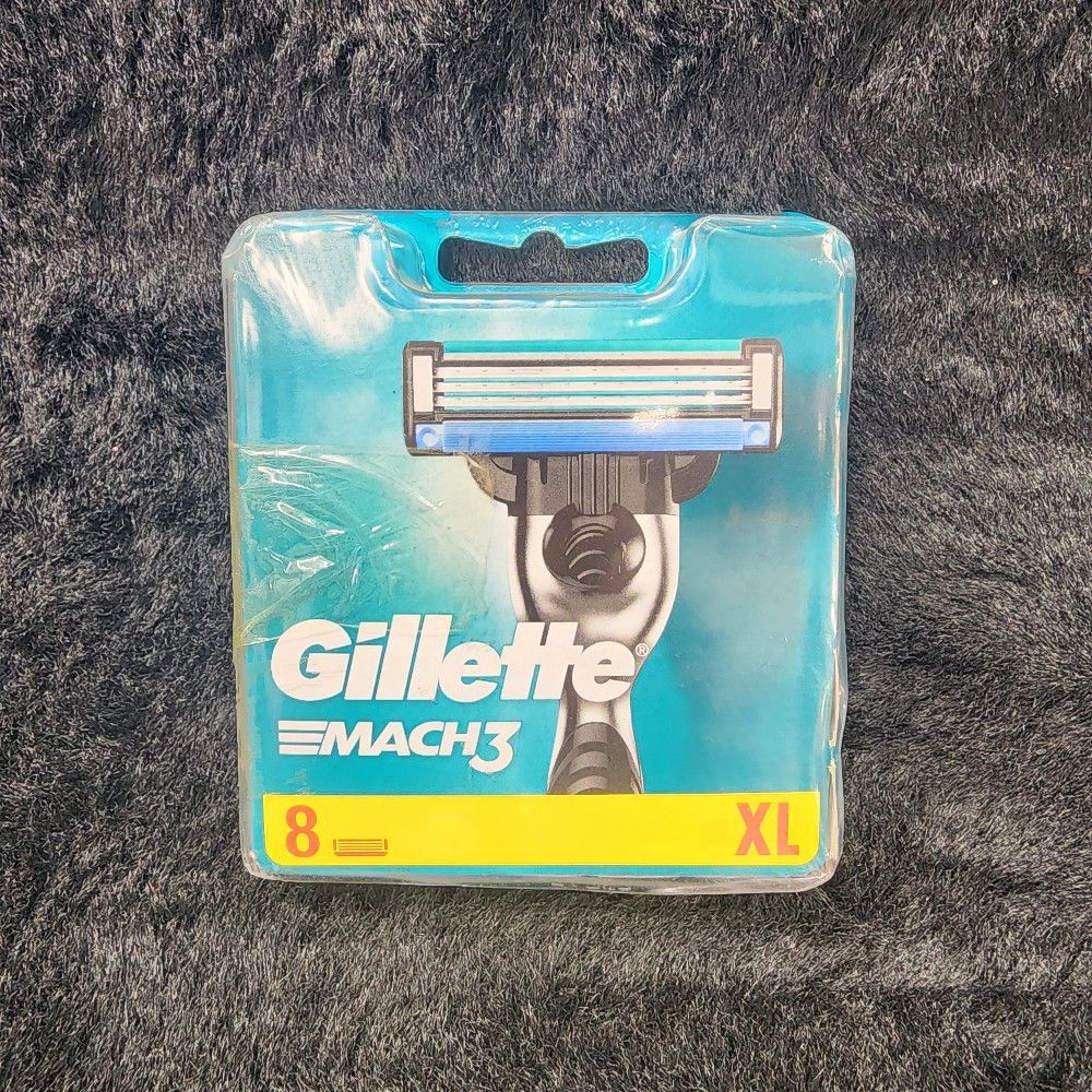 Gillette Mach3 Razor Blades 8‑Pack XL Plastic Metal Handle for Men