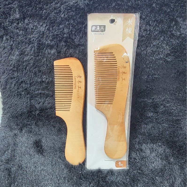 Natural Wooden Hair Comb for Daily Styling and Detangling