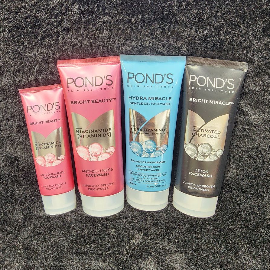 Pond's Bright Beauty Hydra Miracle Face Wash Tube – Pink Blue Plastic