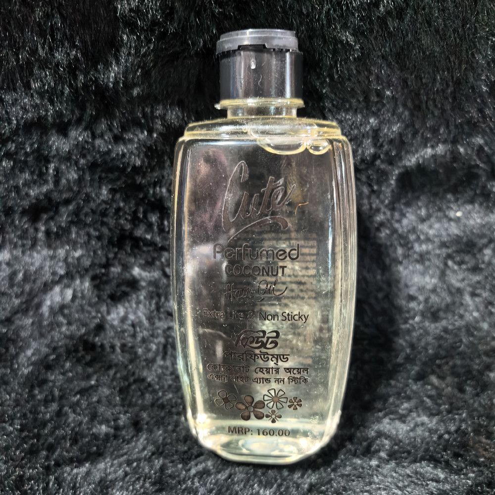 Cute Perfumed Coconut Hair Oil Extra Lite Non Sticky Plastic Bottle