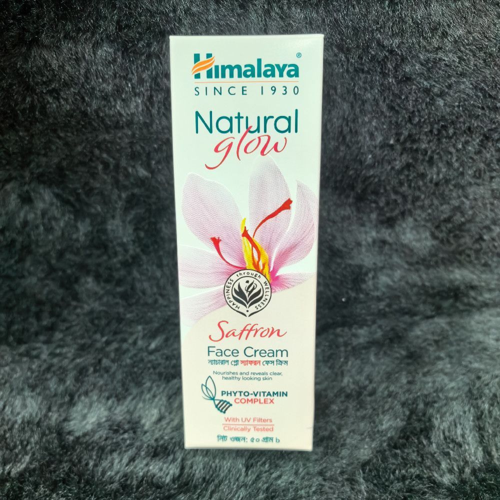 Himalaya Natural Glow Saffron Face Cream Cardboard Box 1930