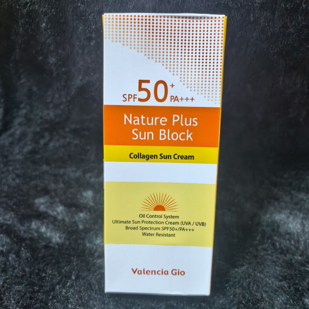 Nature Plus Sun Block SPF 50+ PA+++ Collagen Sun Cream 50ml