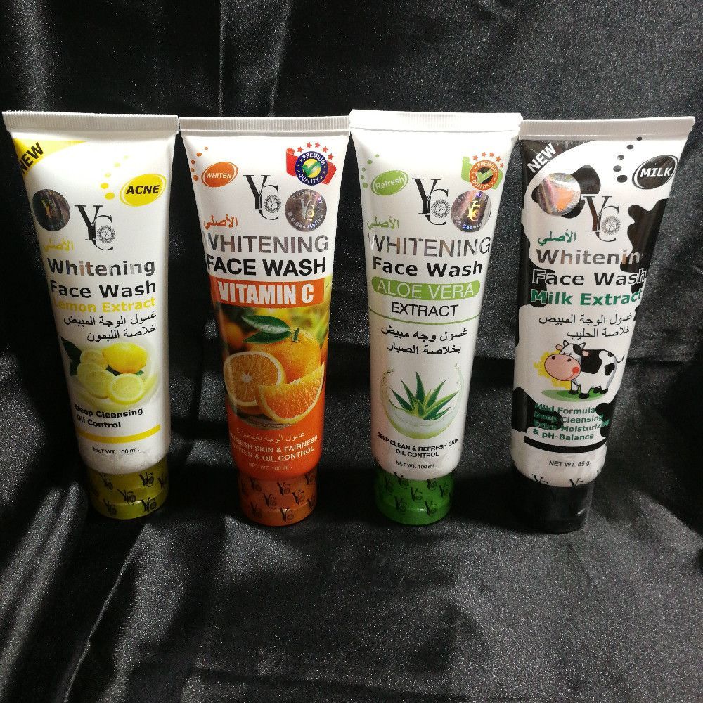 Whitening Face Wash with Vitamin C, Aloe Vera, Milk & Lemon Extracts