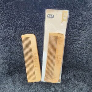 Wooden Comb for Hair Styling – Plain Brown & Beige Natural Wood