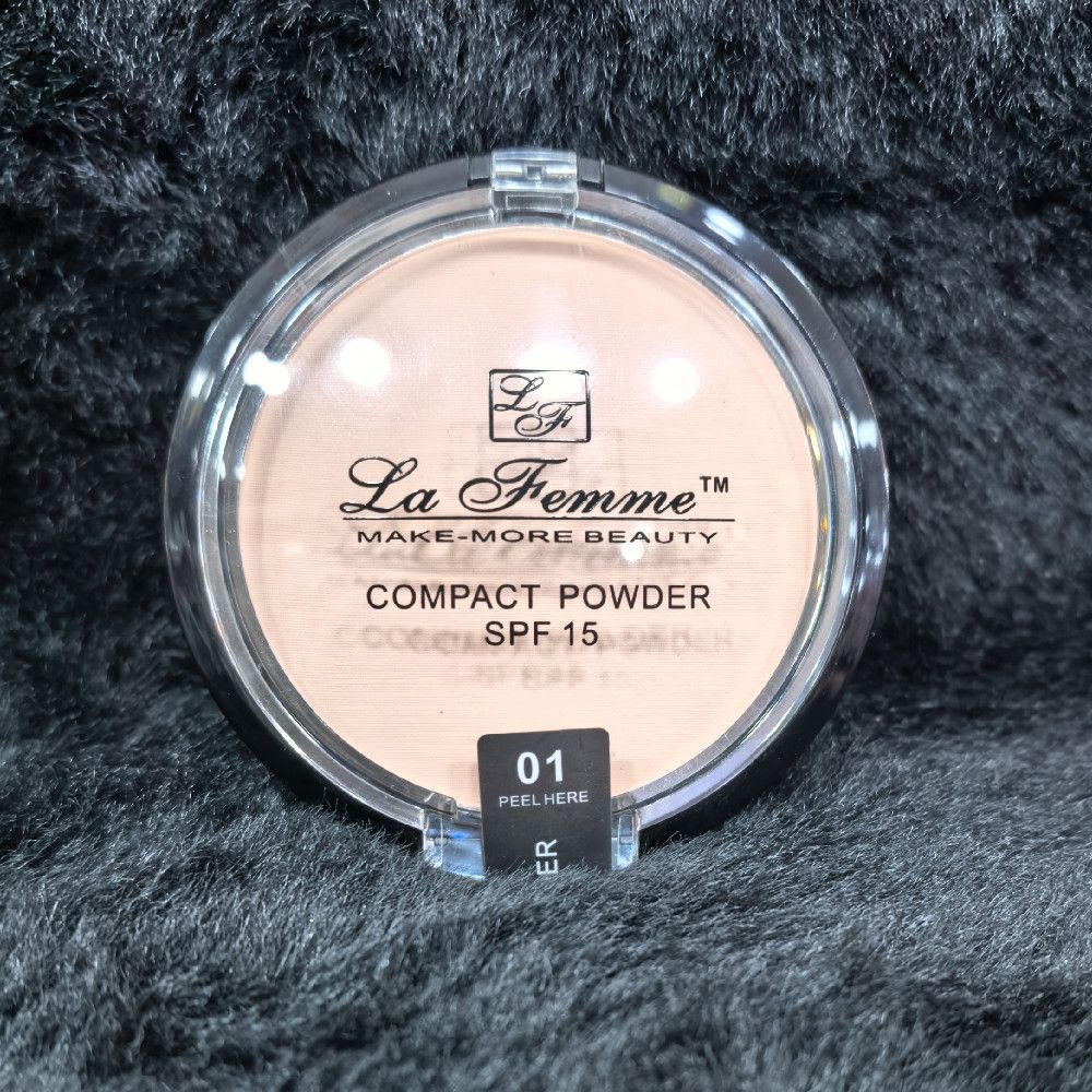 La Femme MAKE-MORE BEAUTY Compact Powder SPF 15 Beige Black Clear