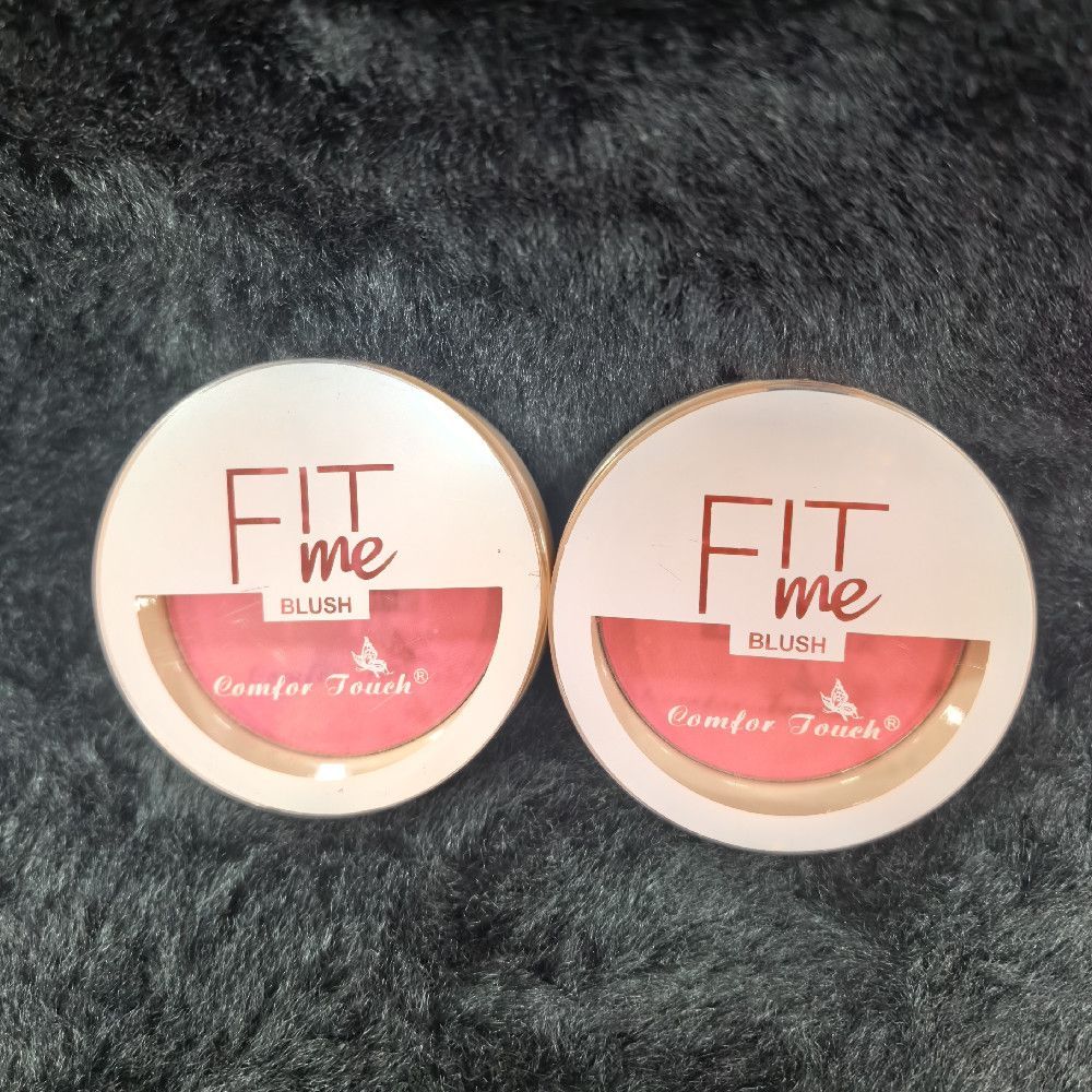 Fit Me Blush Comfort Touch pink plastic compact face makeup product