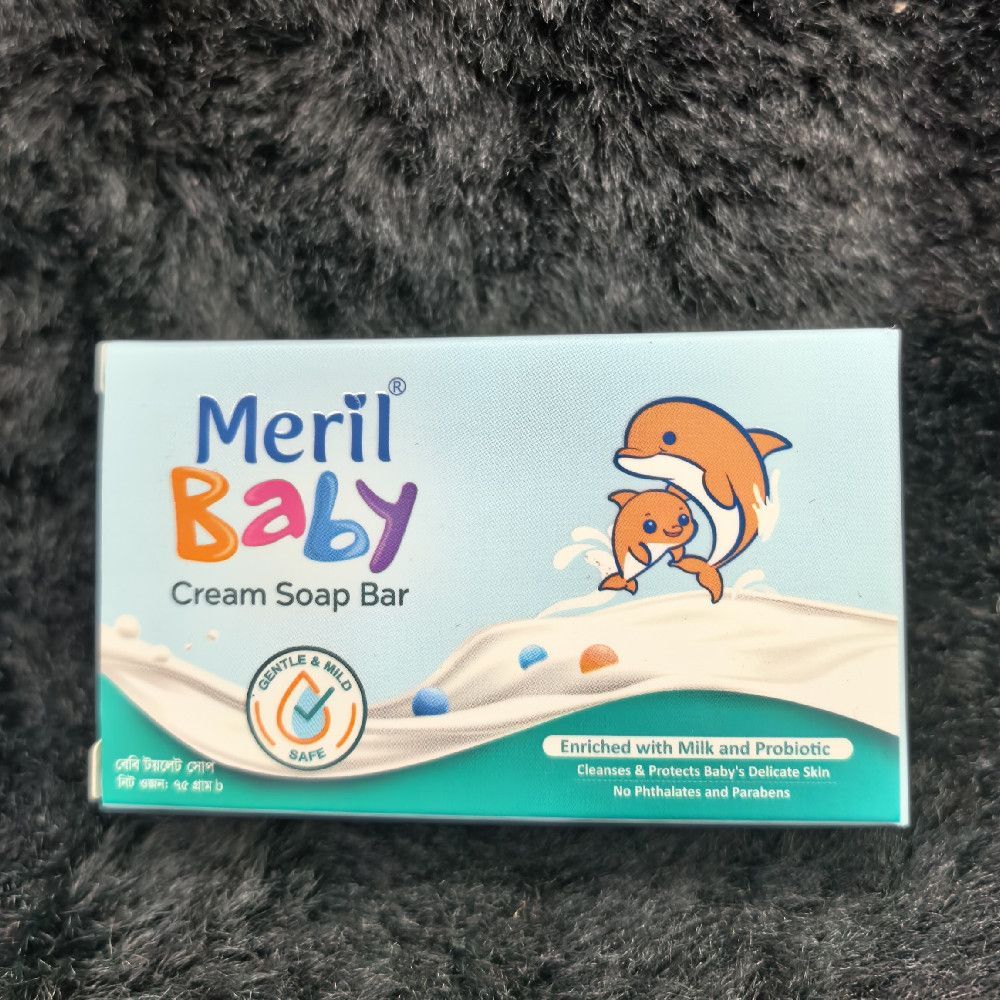 Meril Baby Cream Soap Bar Gentle and Mild 100g