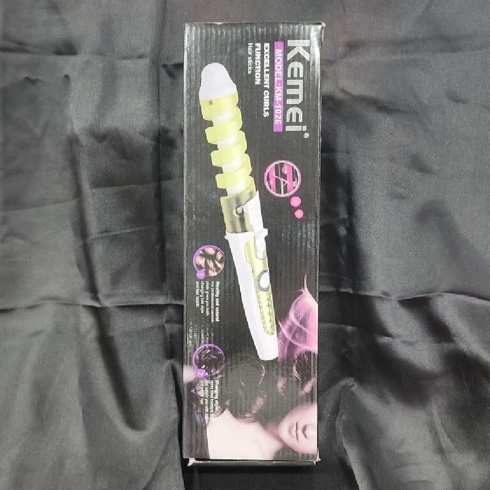 Kemei KM-1026 Multi‑Color Hair Curler – Black White Green Purple