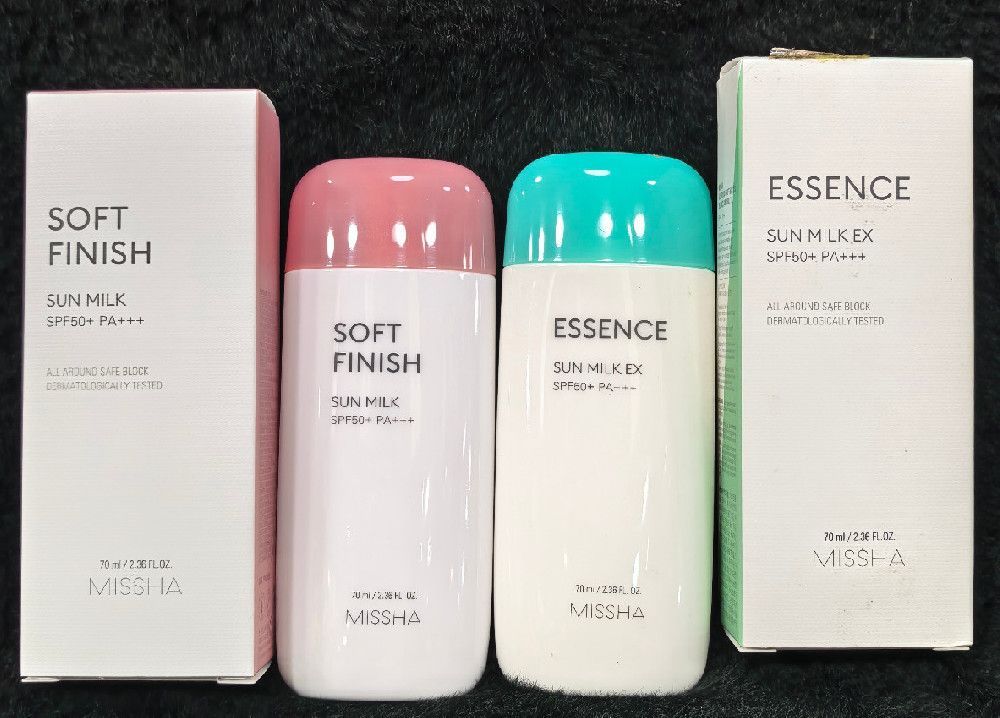 Soft Finish Sun Milk White Pink Sunscreen Lotion for Daily Use