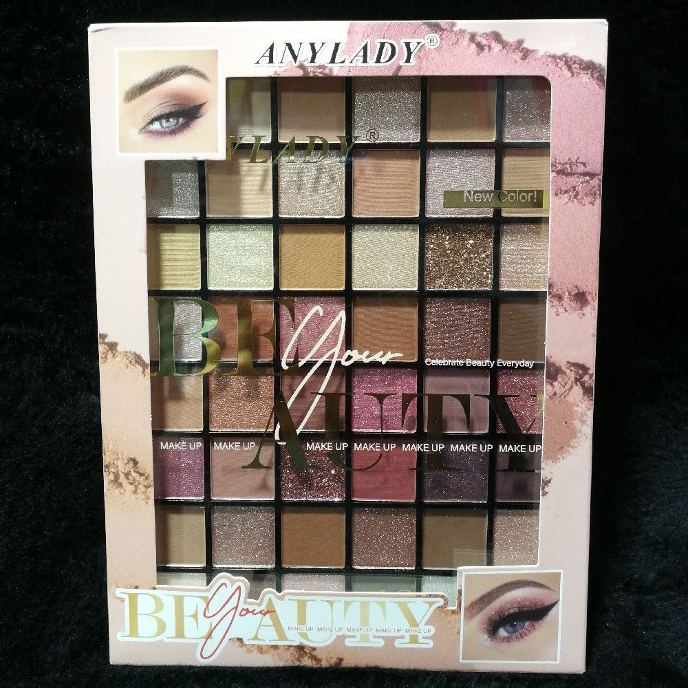 ANYLADY Eyeshadow Palette Cardboard Makeup Palette Pink Gold Brown