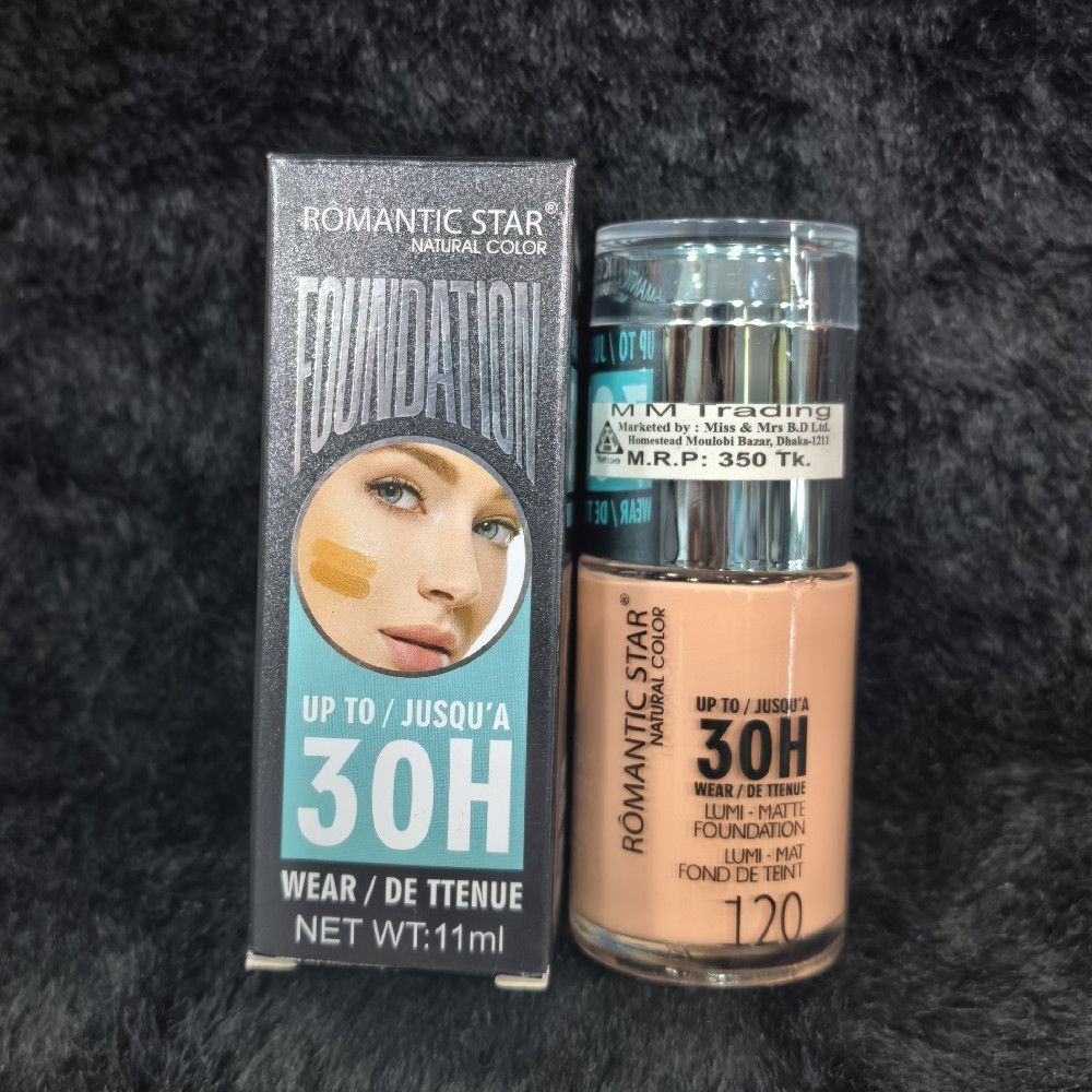 Romantic Star Natural Color Foundation 30H Wear Makeup Base Formula