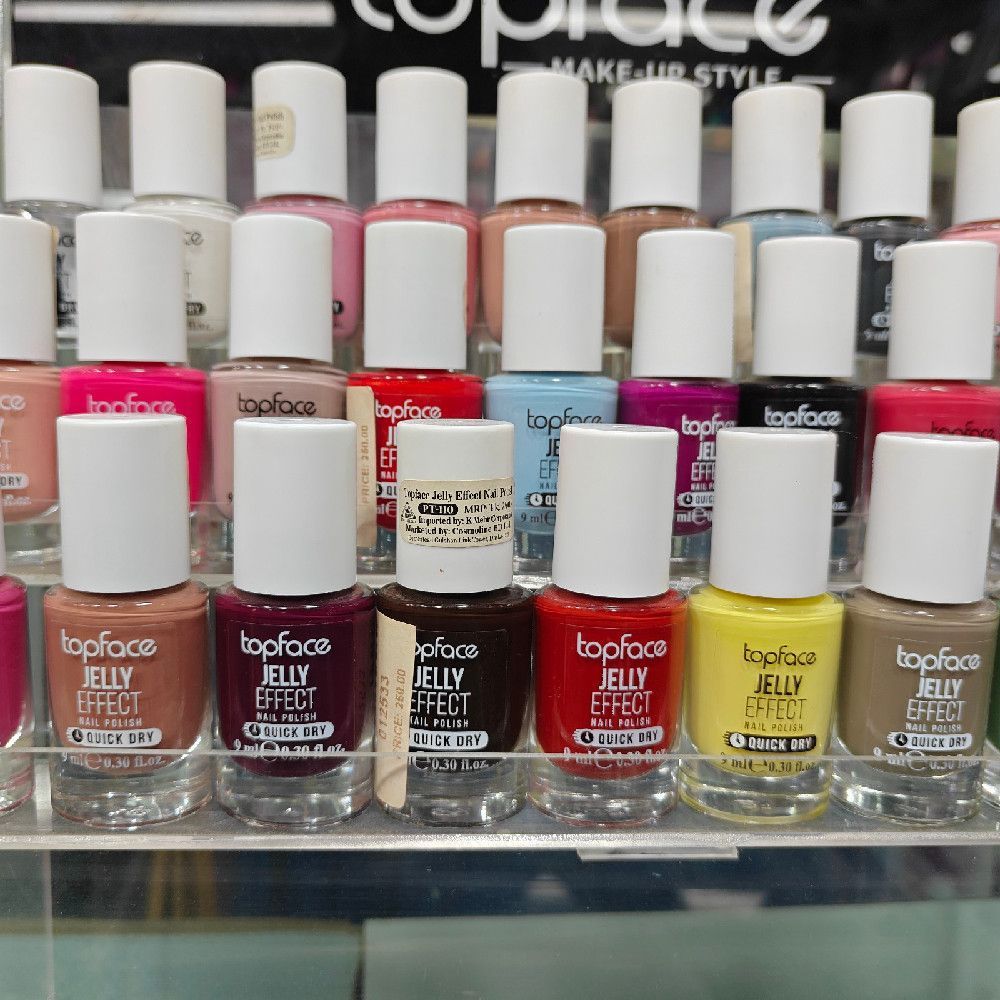 Jelly Effect Quick Dry Nail Polish – Red, Yellow, Brown & Maroon Shades, Professional Salon Quality Glossy Finish, Long Lasting Wear, Easy Application Brush, Convenient 15ml Glass Bottle