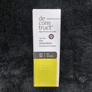 Gel Sunscreen SPF 50 Broad Spectrum Lightweight Gel in Paper Pack