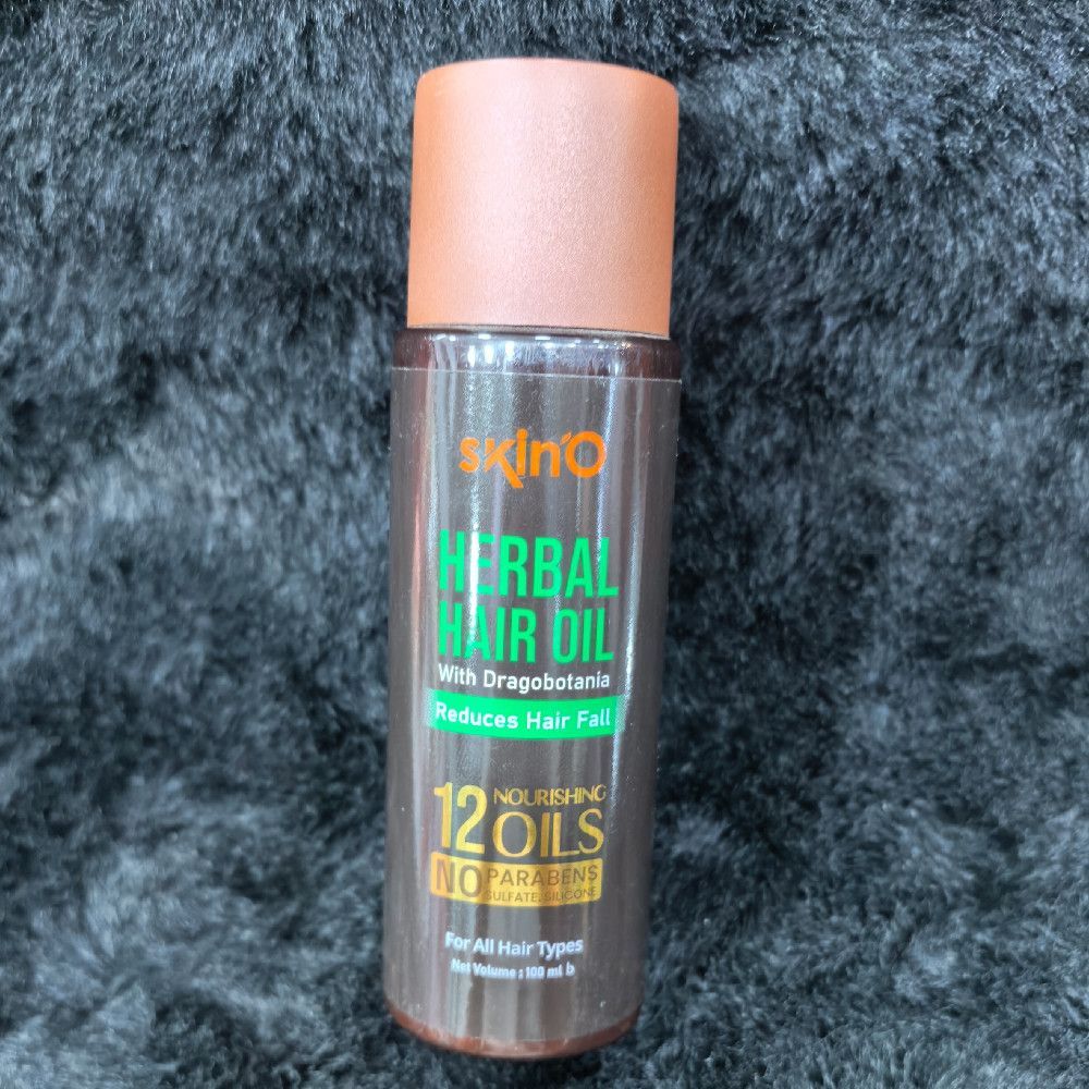 Skin'o Herbal Hair Oil With Dragobotania Plastic Bottle