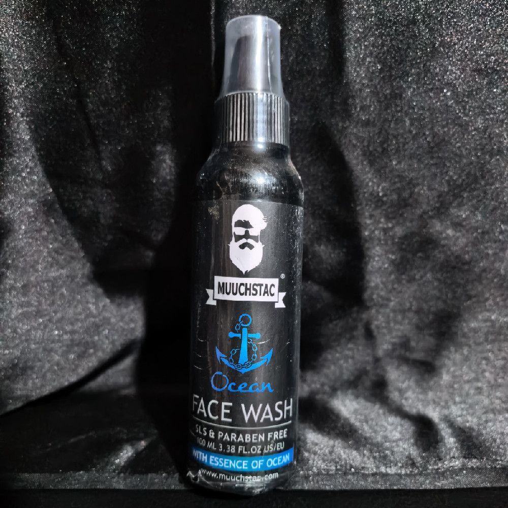 MUUCHSTAC Ocean Face Wash SLS & Paraben Free with Essence of Ocean