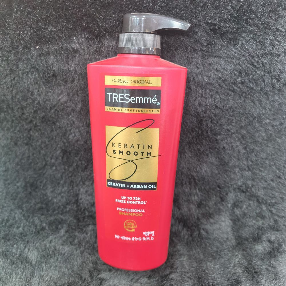 TRESemme Keratin Smooth Shampoo with Argan Oil Frizz Control Bottle