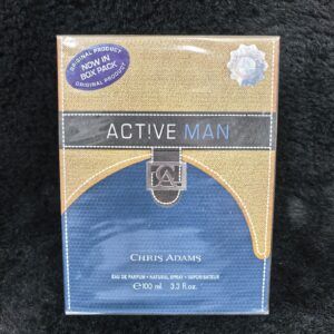 Active Man Eau de Parfum Spray 100ml Blue Gold Black White Box