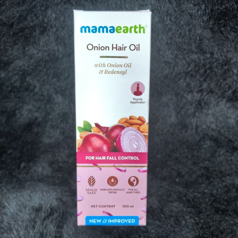 Mamaearth Onion Hair Oil Box with Nozzle Applicator Hair Care