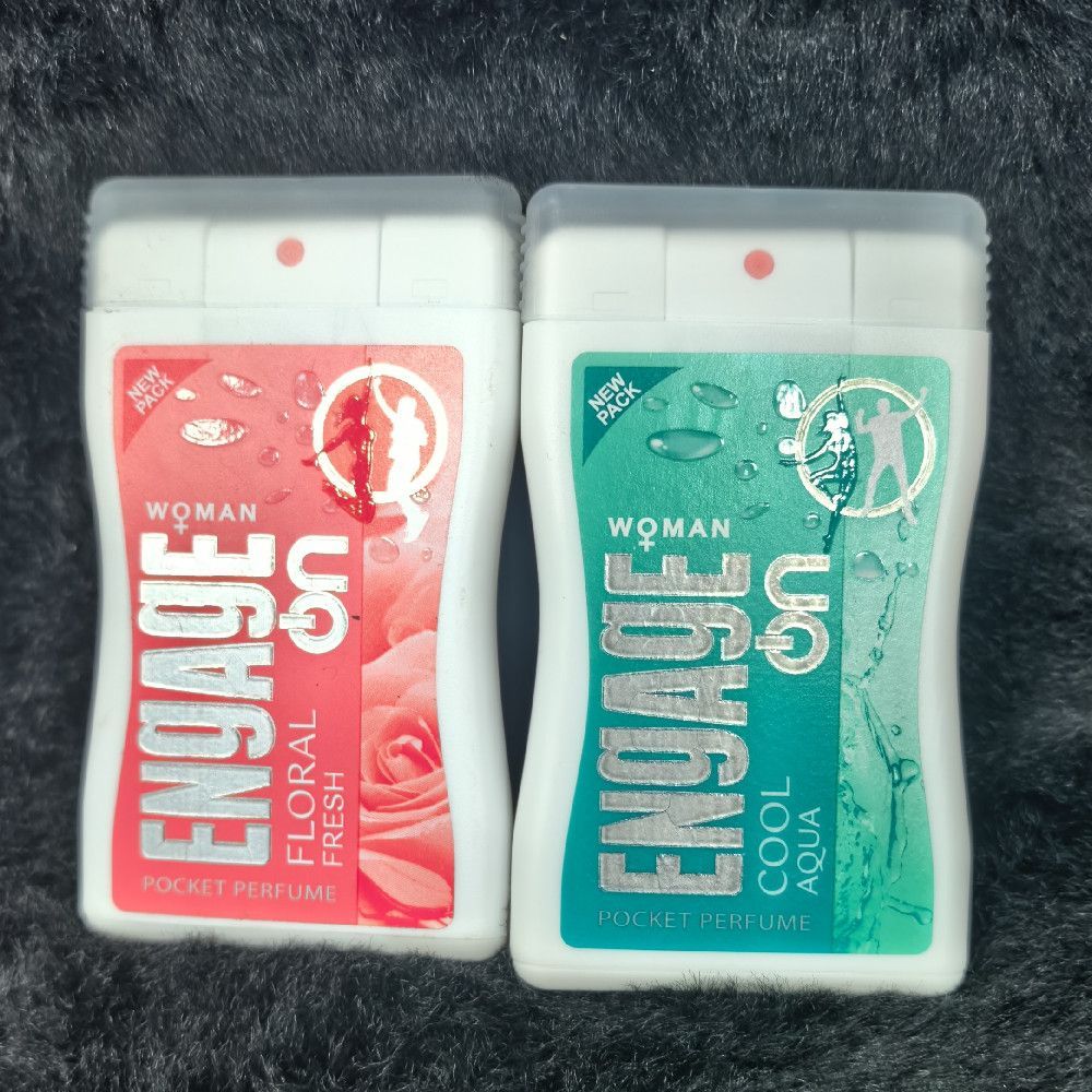 Engage On Woman Pocket Perfume Floral Fresh and Cool Aqua